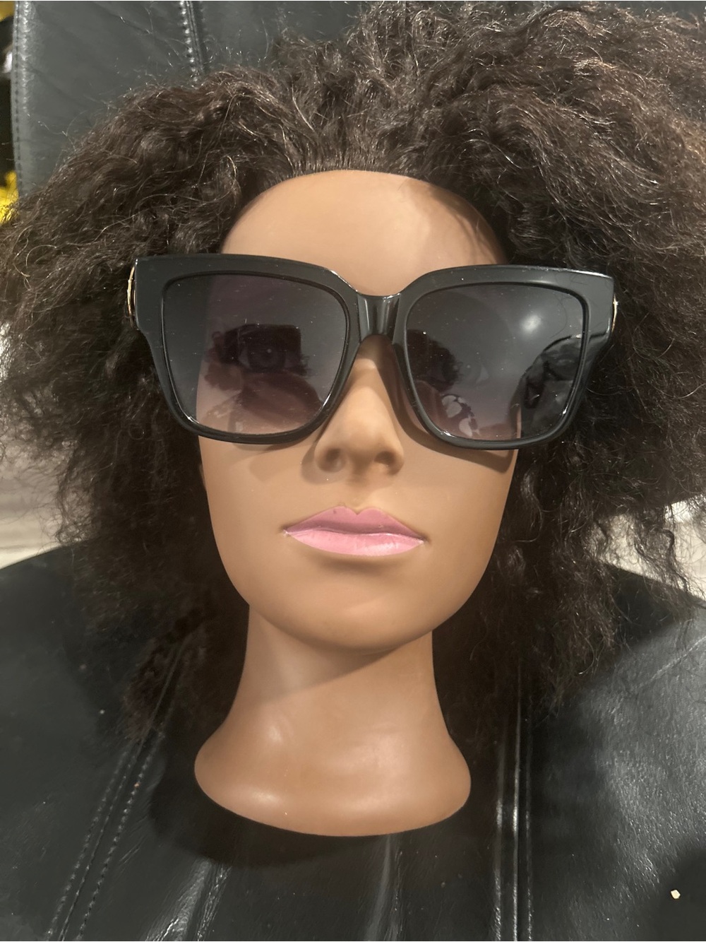 Louis Vuitton Black Oversized Square Women's Sunglasses